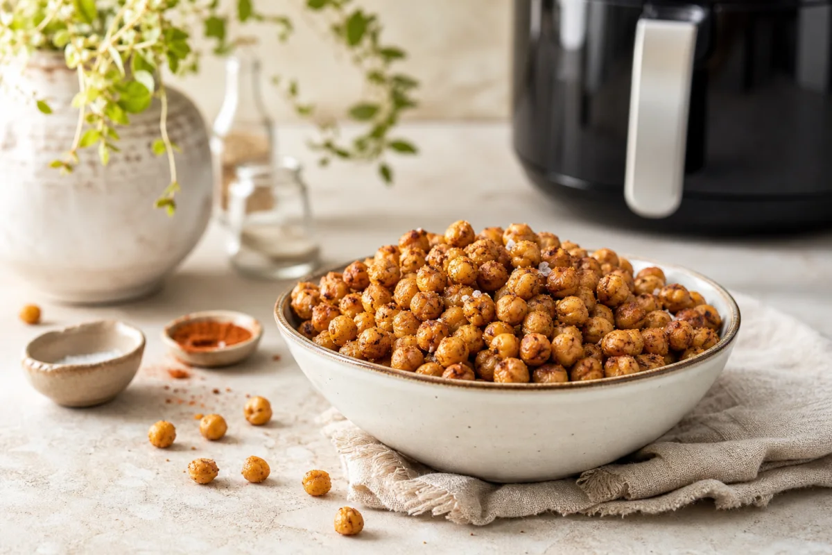 Pois chiches croustillants au Air Fryer : le snack apéritif sain et croquant